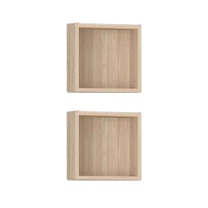 Badregal 'Sven' braun 2-teilig 30 x 30 x 14,5 cm