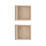 Badregal 'Sven' braun 2-teilig 30 x 30 x 14,5 cm