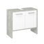 Waschbeckenunterschrank 'Lahti' betonfarben/weiß 62 x 82 x 28 cm