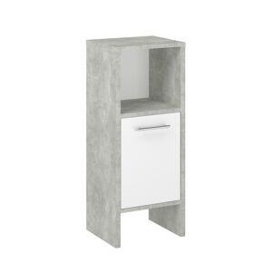 Beistellschrank 'Lahti' weiß 33 x 82 x 28 cm