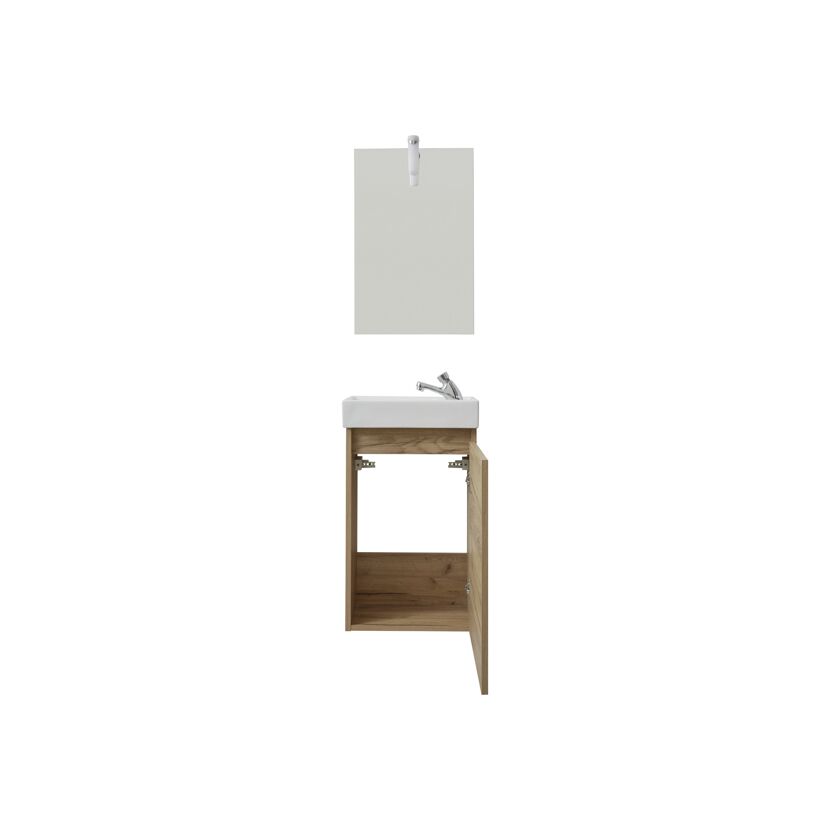 Waschbeckenunterschrank mit Spiegel