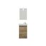 Waschbeckenunterschrank mit Waschbecken und Spiegel