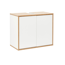 Waschbeckenunterschrank 'Finn' weiß/braun foliert 60 x 50 x 30,5 cm
