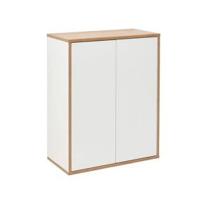 Unterschrank 'Finn' weiß/braun foliert 60 x 75 x 30,5 cm