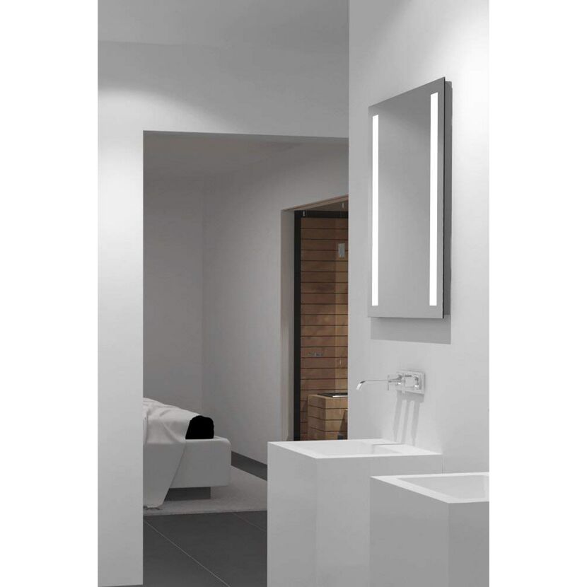 LED-Spiegel 'Silver Stream' 50 x 70 cm