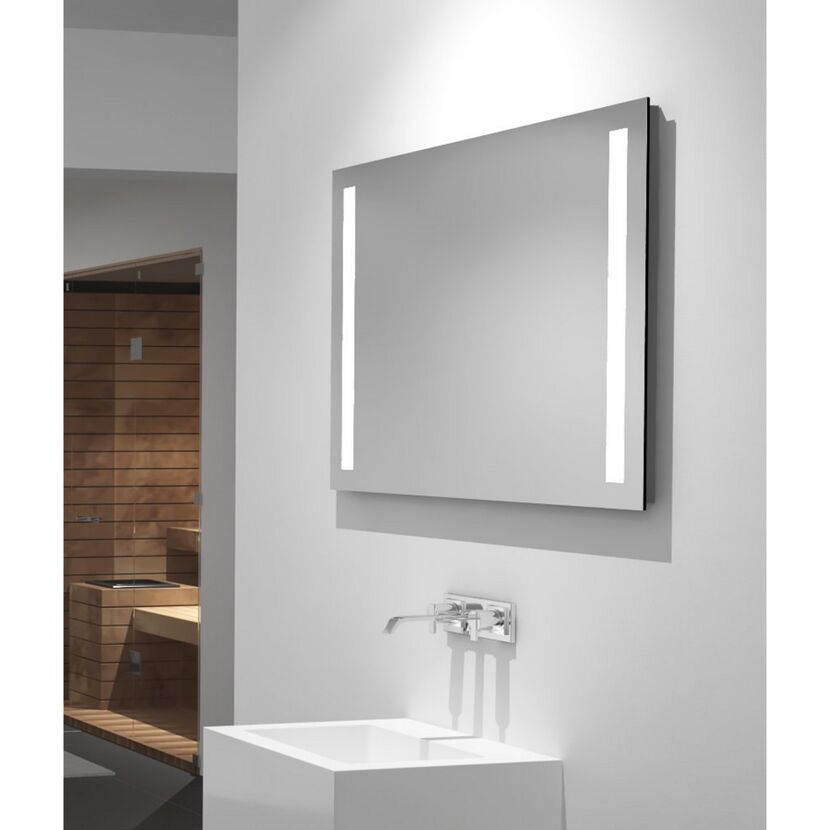 LED-Spiegel 'Silver Stream' 80 x 60 cm