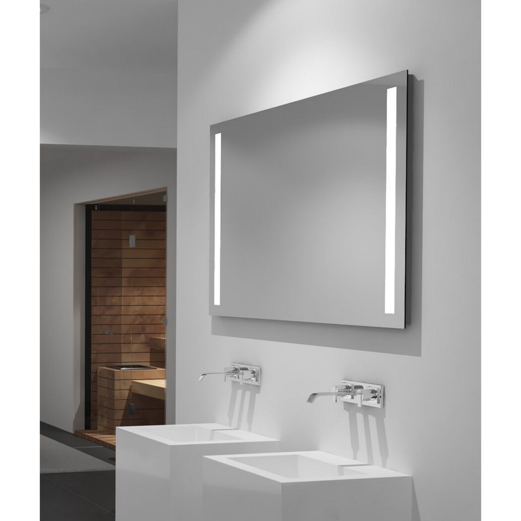 LED-Spiegel 'Silver Stream' 100 x 70 cm