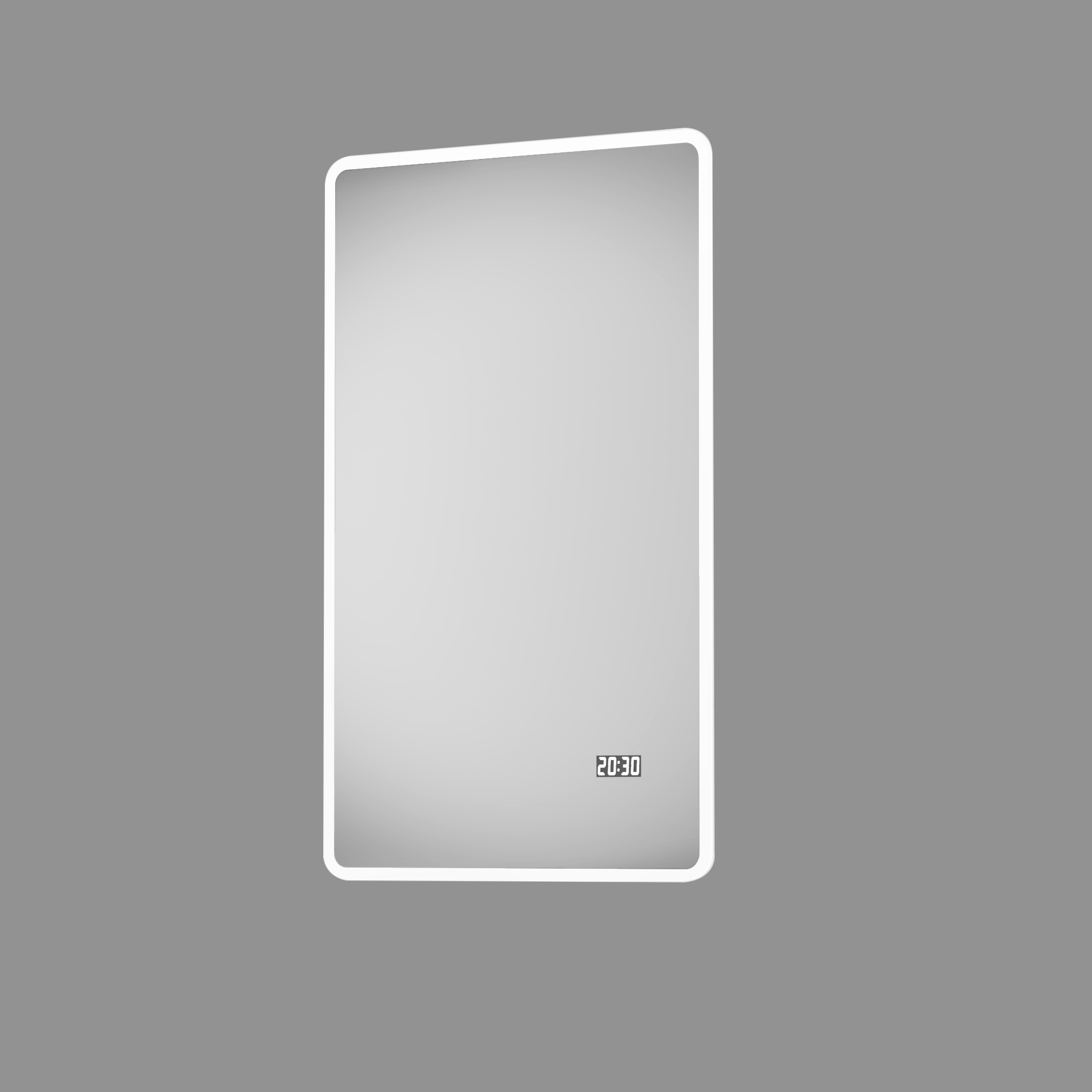 LED-Spiegel 'Silver Sunshine 2.0' mit Uhr 45 x 70 cm + product picture