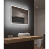 LED-Badspiegel 'Silver Sunshine 2.0' 80 x 70 cm