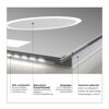 LED-Spiegel 'Silver Style' 120 x 60 cm