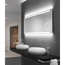 Verkleinertes Bild von LED-Spiegel 'Silver Style' mit Uhr und Kosmetikspiegel 120 x 60 cm