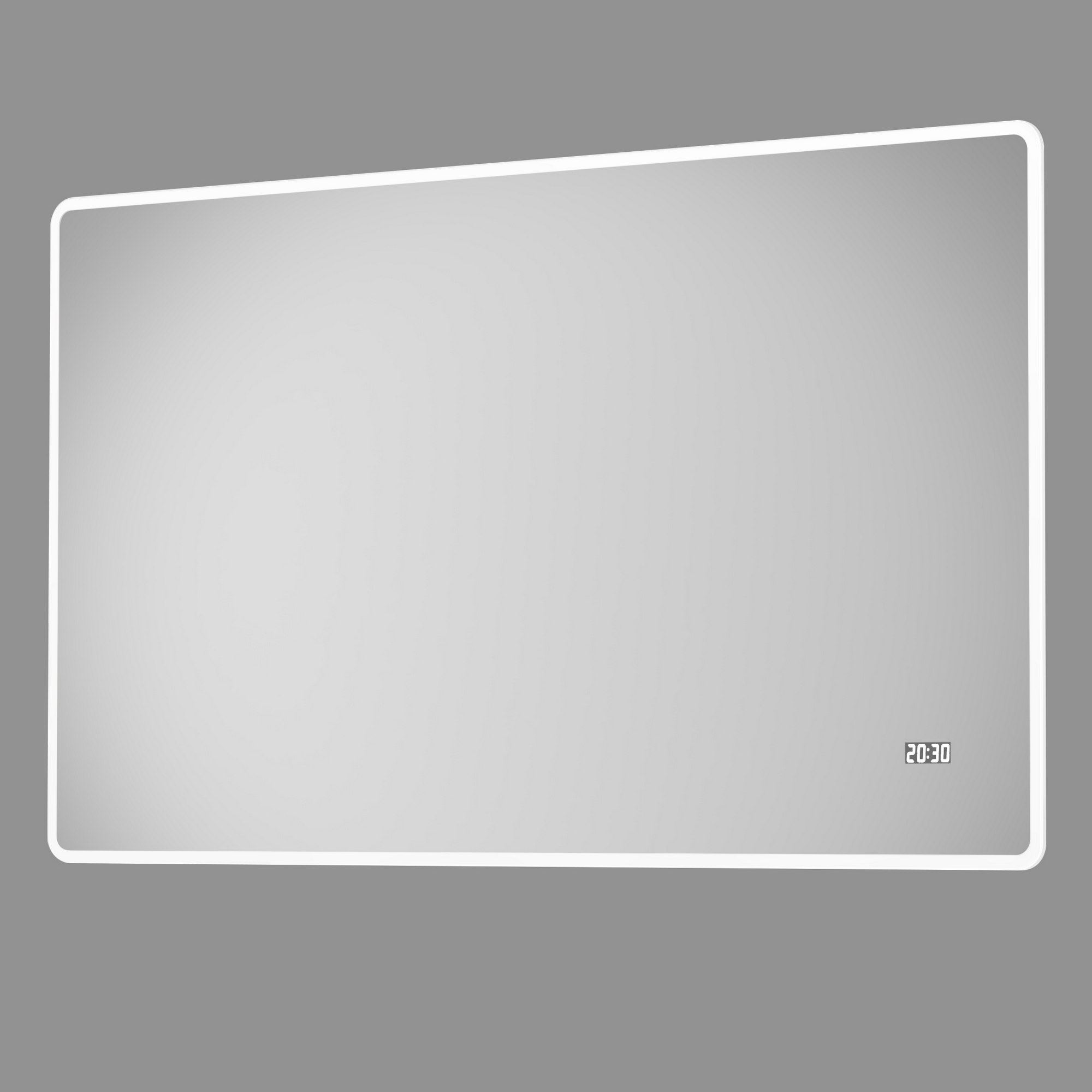LED-Spiegel 'Silver Sunshine 2.0' mit Uhr 120 x 70 cm + product picture
