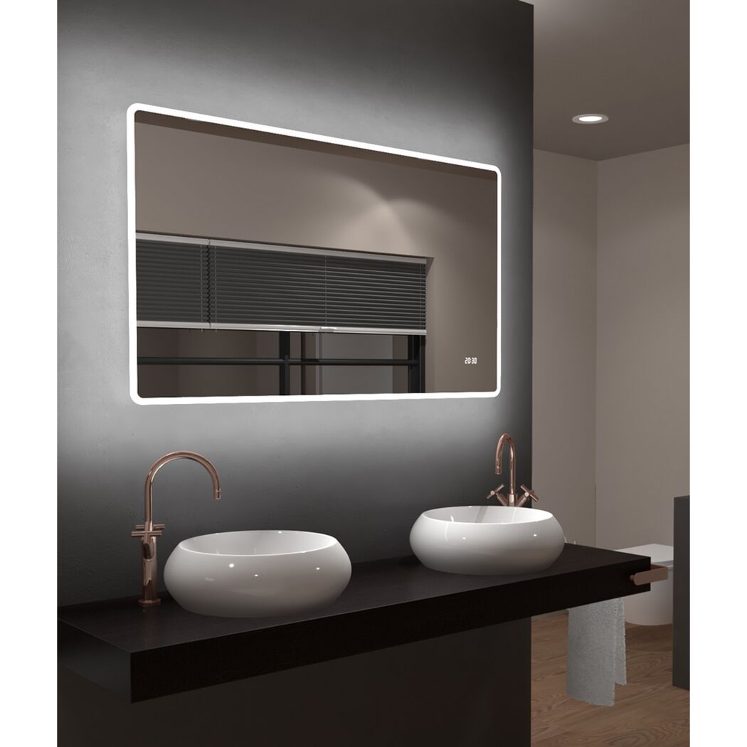 LED-Spiegel 'Silver Sunshine 2.0' 120 x 70 cm