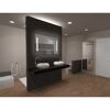 LED-Spiegel 'Silver Elegance' mit Uhr 80 x 60 cm