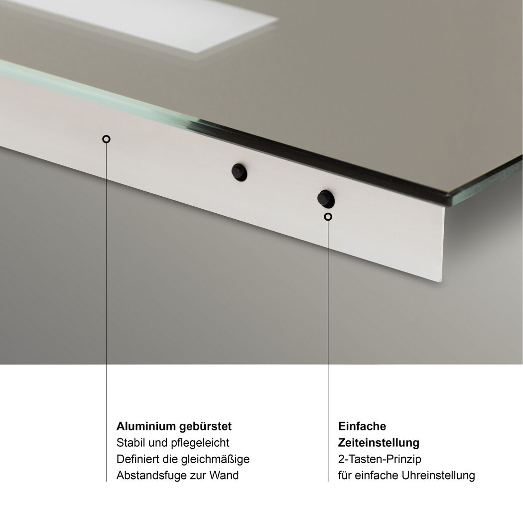 LED-Spiegel 'Silver Elegance' 120 x 60 cm
