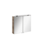 LED-Spiegelschrank 'Luxor' braun 80 x 68 x 16 cm