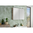 LED-Spiegelschrank 'Luxor' braun 80 x 68 x 16 cm