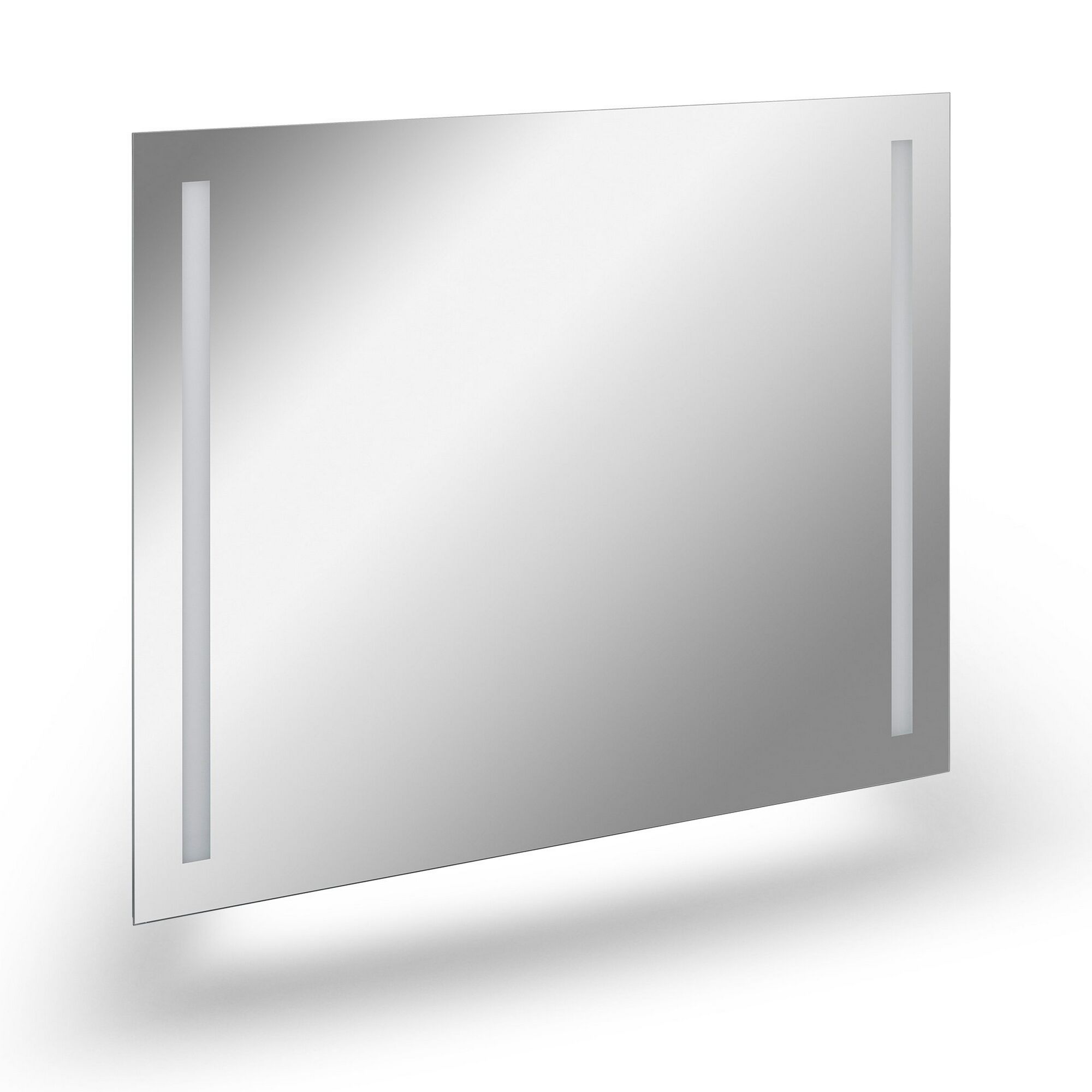 Beleuchteter Spiegel mit zwei LED-Streifen