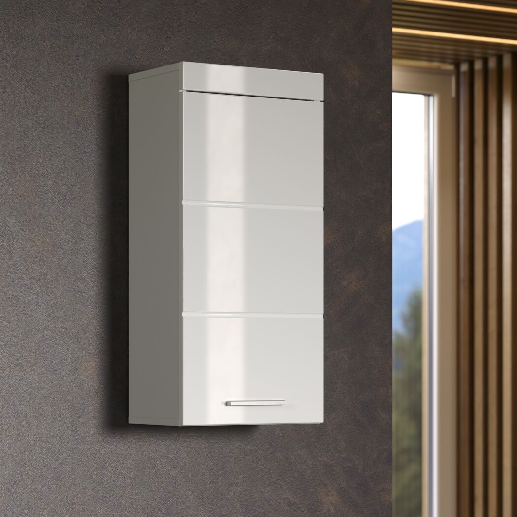 Hängeschrank 'Amanda' weiß glänzend 37 x 77 x 23 cm