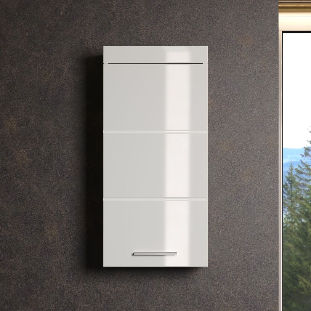 Hängeschrank 'Amanda' weiß glänzend 37 x 77 x 23 cm