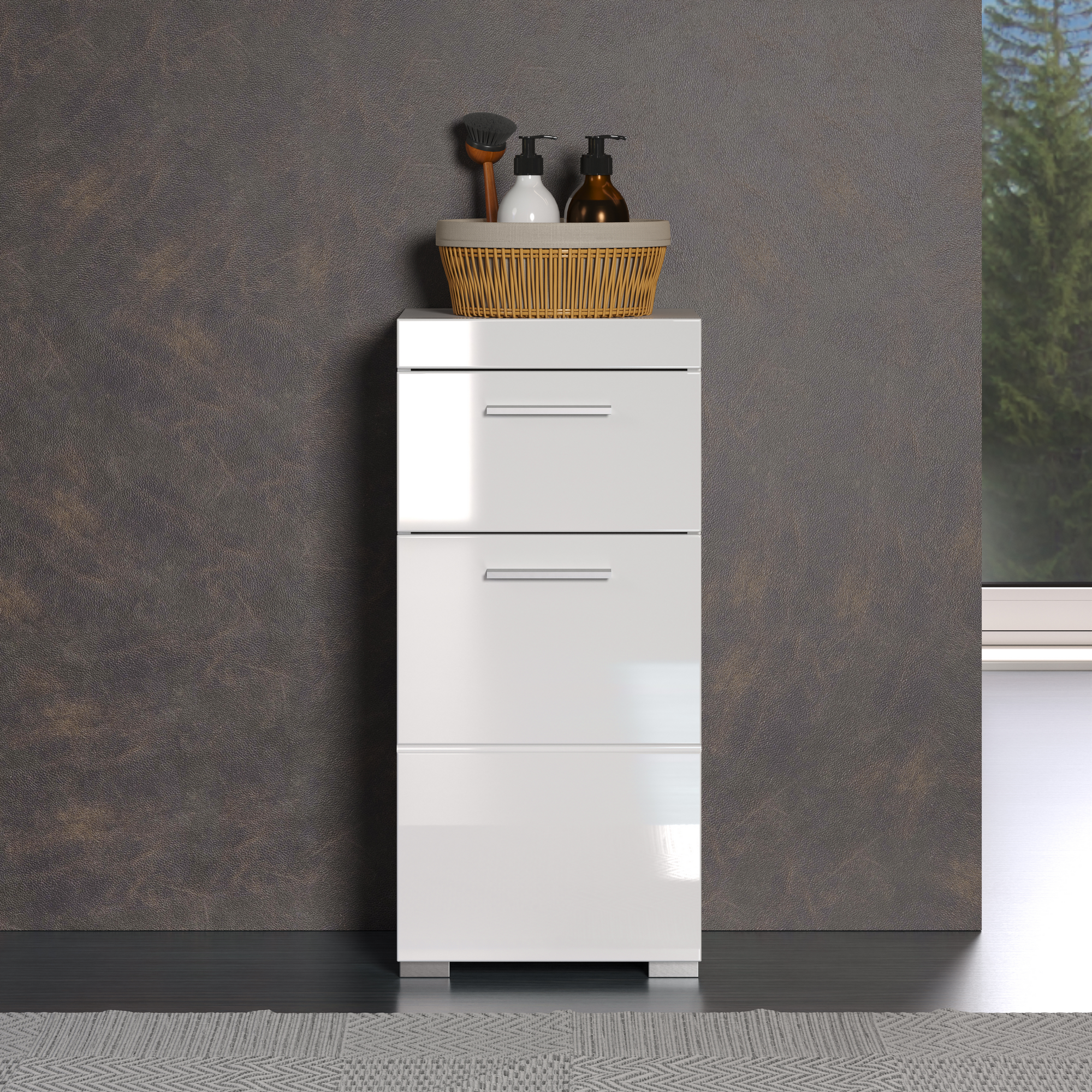 Standschrank 'Amanda' weiß 37 x 79 x 31 cm + product picture