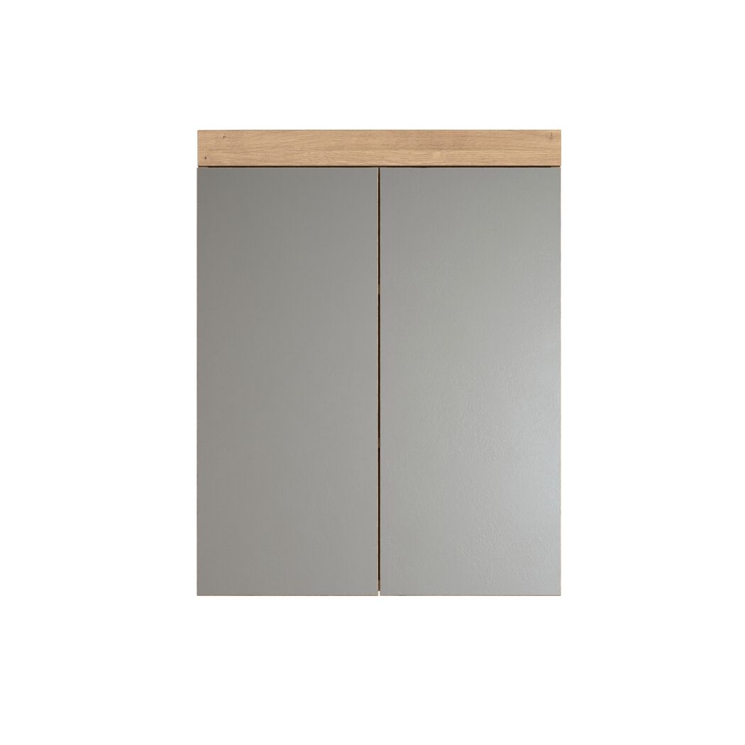 Spiegelschrank 'Amanda' braun matt 60 x 77 x 17 cm