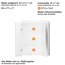 Spiegelschrank 'Amanda' braun matt 60 x 77 x 17 cm
