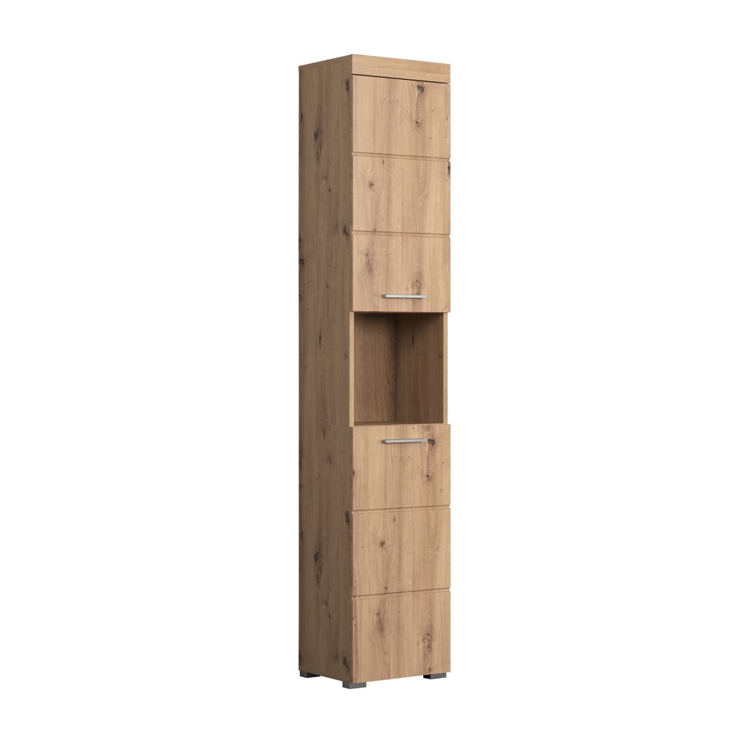 Hochschrank 'Amanda' braun matt 37 x 190 x 31 cm