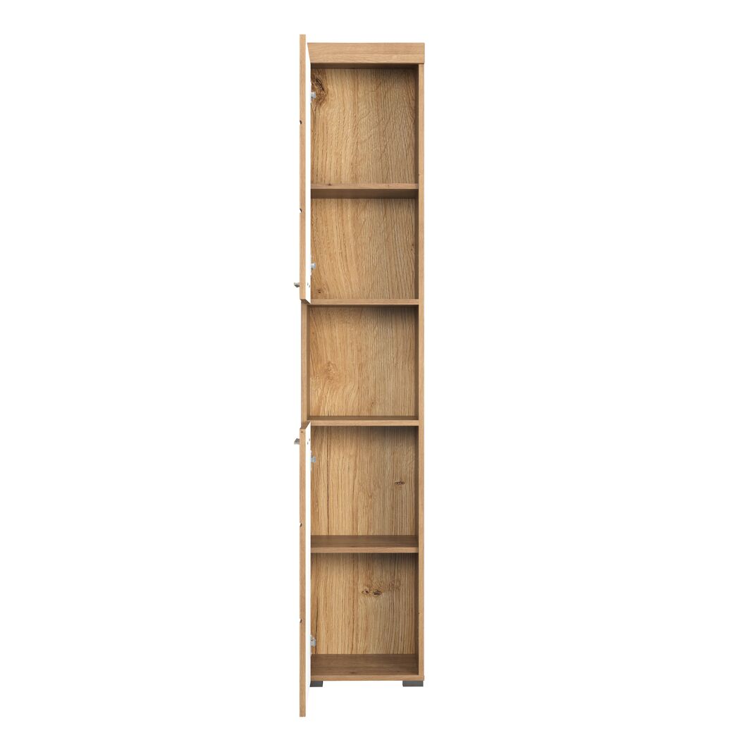 Hochschrank 'Amanda' braun matt 37 x 190 x 31 cm