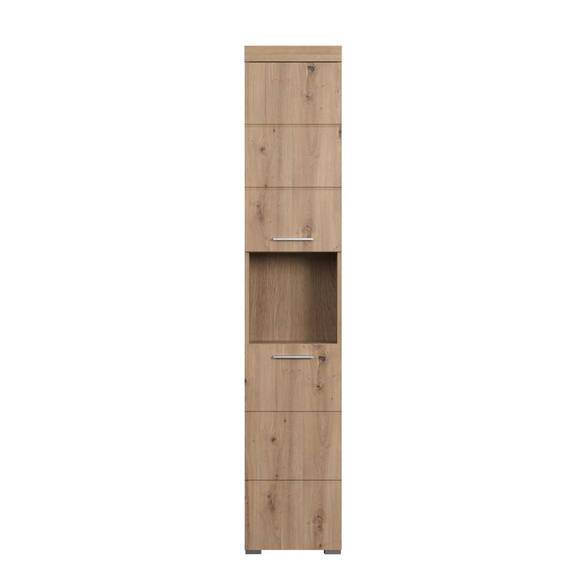 Hochschrank 'Amanda' braun matt 37 x 190 x 31 cm