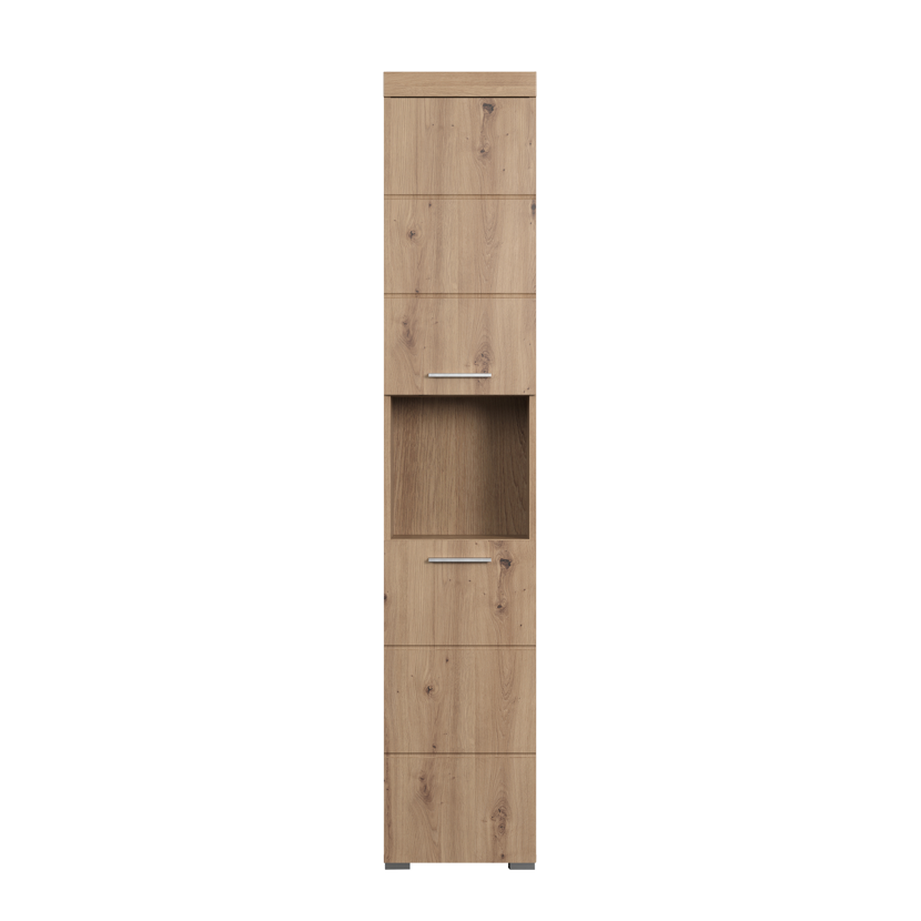 Hochschrank 'Amanda' braun matt 37 x 190 x 31 cm