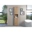 Hochschrank 'Amanda' braun matt 37 x 190 x 31 cm