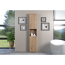 Hochschrank 'Amanda' braun matt 37 x 190 x 31 cm