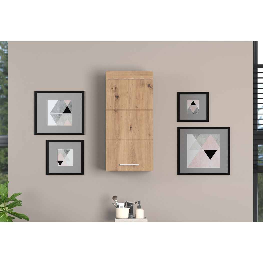 Hängeschrank 'Amanda' braun matt 37 x 77 x 23 cm