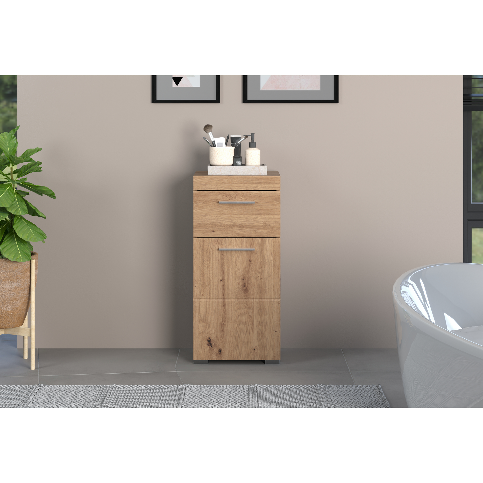 Standschrank 'Amanda' eichefarben 37 x 79 x 31 cm + product picture