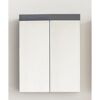 Spiegelschrank 'Amanda' grau glänzend 60 x 77 x 17 cm