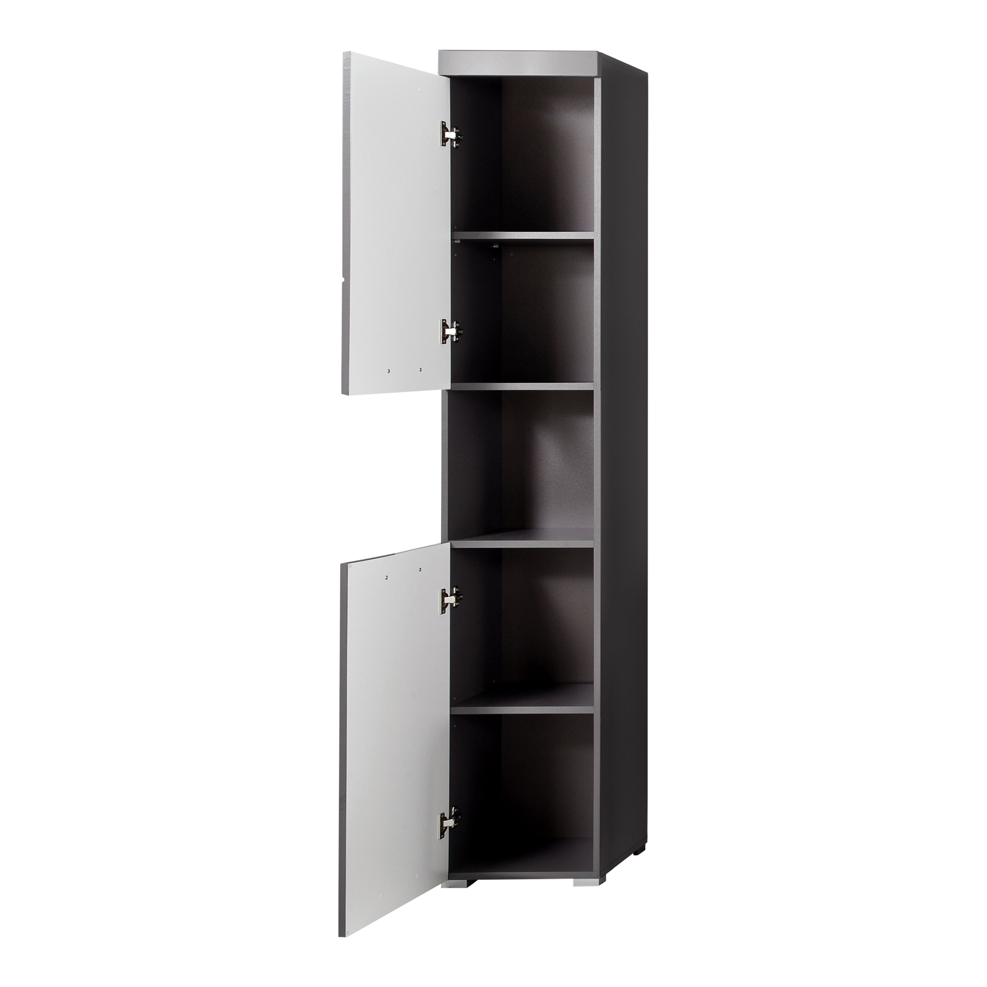 Hochschrank 'Amanda' grau 37 x 190 x 31 cm + product picture