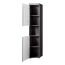 Hochschrank 'Amanda' grau glänzend 37 x 190 x 31 cm