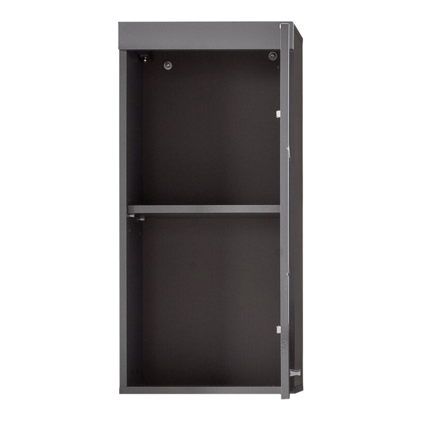 Hängeschrank 'Amanda' grau glänzend 37 x 77 x 23 cm