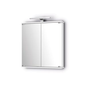 LED-Spiegelschrank 'KandiLED' weiß 60 x 70,2 x 19,4 cm