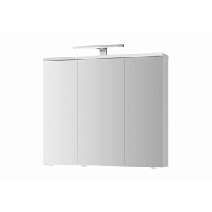 LED-Spiegelschrank 'Arda' weiß Hochglanz 72,5 x 68,2 x 19,5 cm