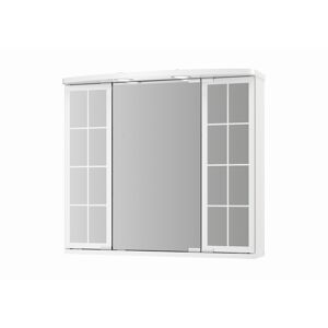 LED-Spiegelschrank 'Binz' weiß Hochglanz 67,5 x 60 x 22 cm