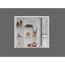 LED-Spiegelschrank 'Binz' weiß Hochglanz 67,5 x 60 x 22 cm