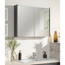 LED-Spiegelschrank 'Denver' anthrazit 80 x 68,5 x 16 cm