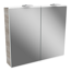 Verkleinertes Bild von LED-Spiegelschrank 'Lima' steinesche/weiß 80 x 71,2 x 15,3 cm