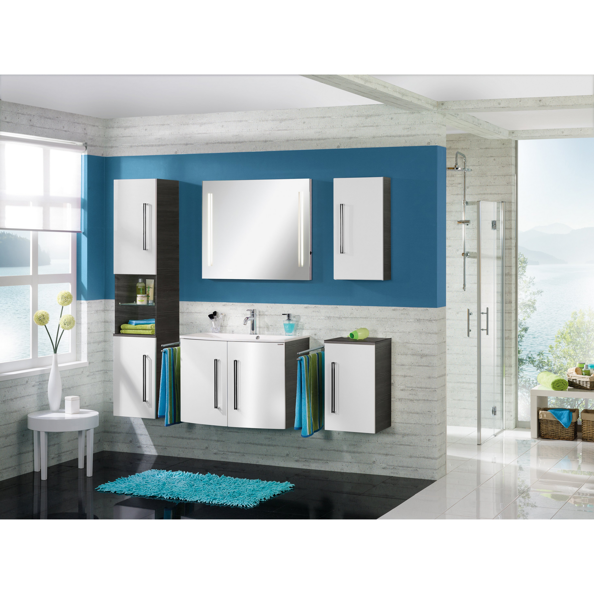 Einbau-Waschtisch 'VERONA' weiß 80 x 15,5 x 46 cm + product picture