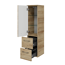 Midischrank 'Taiga' braun foliert 30 x 121 x 33 cm