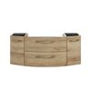 Waschbeckenunterschrank 'Taiga' braun foliert 119 x 48 x 46,2 cm