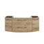 Waschbeckenunterschrank 'Taiga' braun foliert 119 x 48 x 46,2 cm