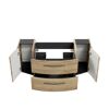 Waschbeckenunterschrank 'Taiga' braun foliert 119 x 48 x 46,2 cm
